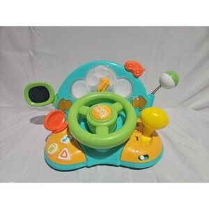 Bright Starts Light-Up Colorful Steering Wheel Toy Car Sounds Activity Center